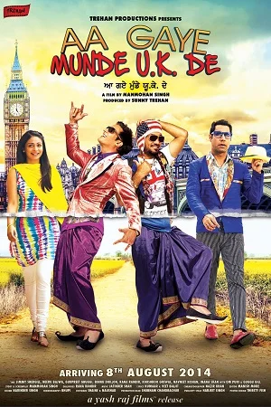 Download Aa Gaye Munde U.K. De (2014) Punjabi Full Movie 720p [700MB] HEVC HDRip –