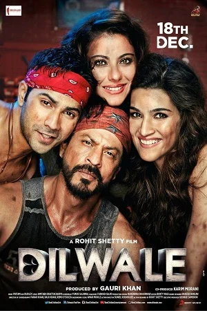 Download Dilwale (2015) Hindi Full Movie 480p [400MB] | 720p [1GB] | 1080p [4GB] –