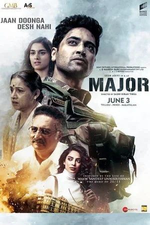 Download Major (2022) Hindi Full Movie NETFLIX WEB-DL 480p [400MB] | 720p [1GB] | 1080p [2.5GB] | 2160p 4K –